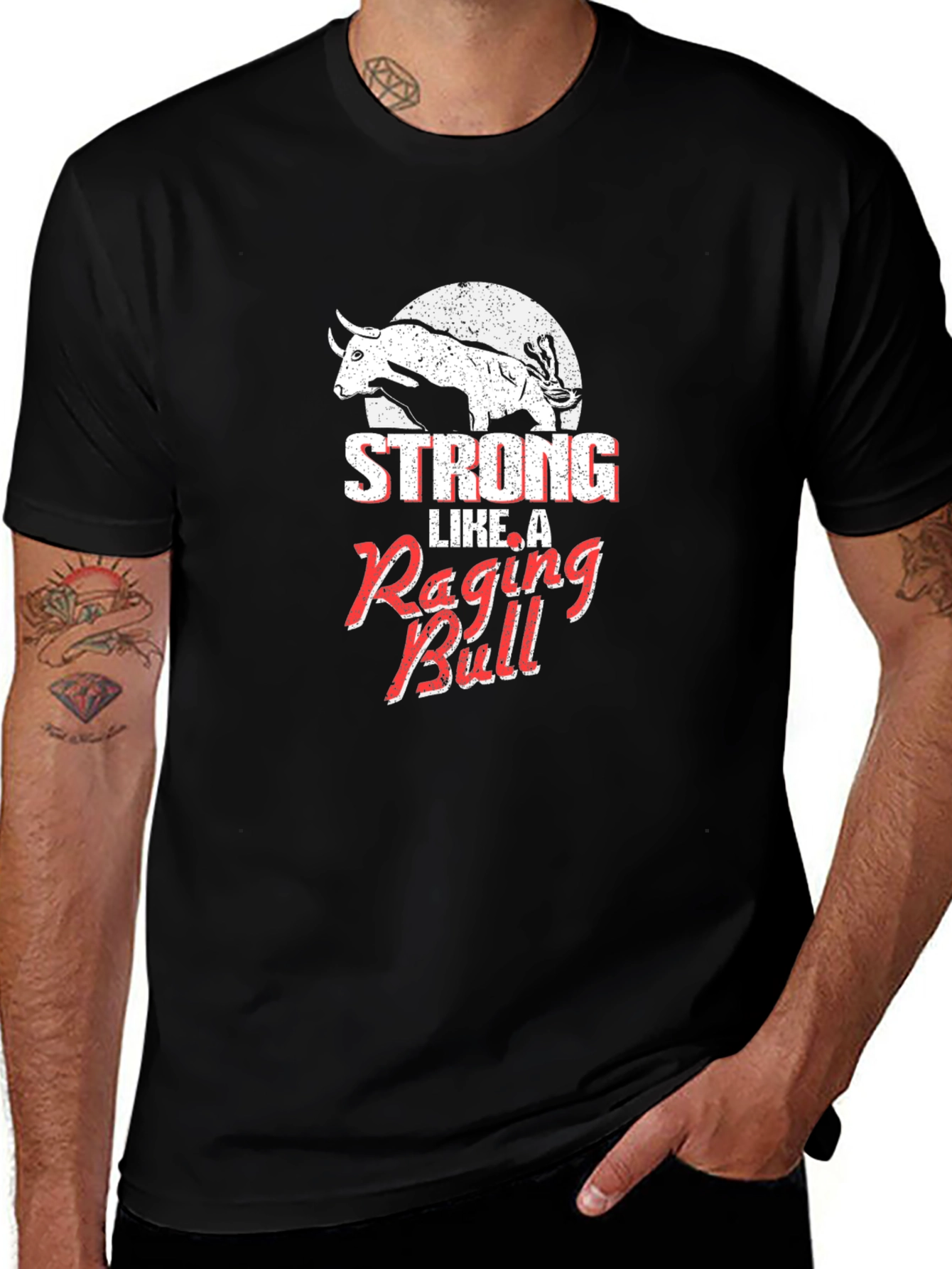Strong Like A Raging Bull Graphic Tee