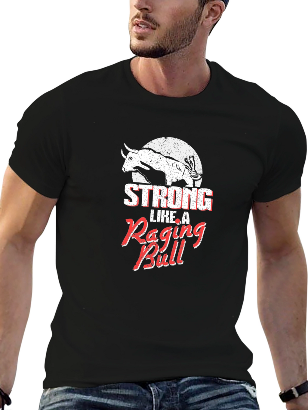 Strong Like A Raging Bull Graphic Tee