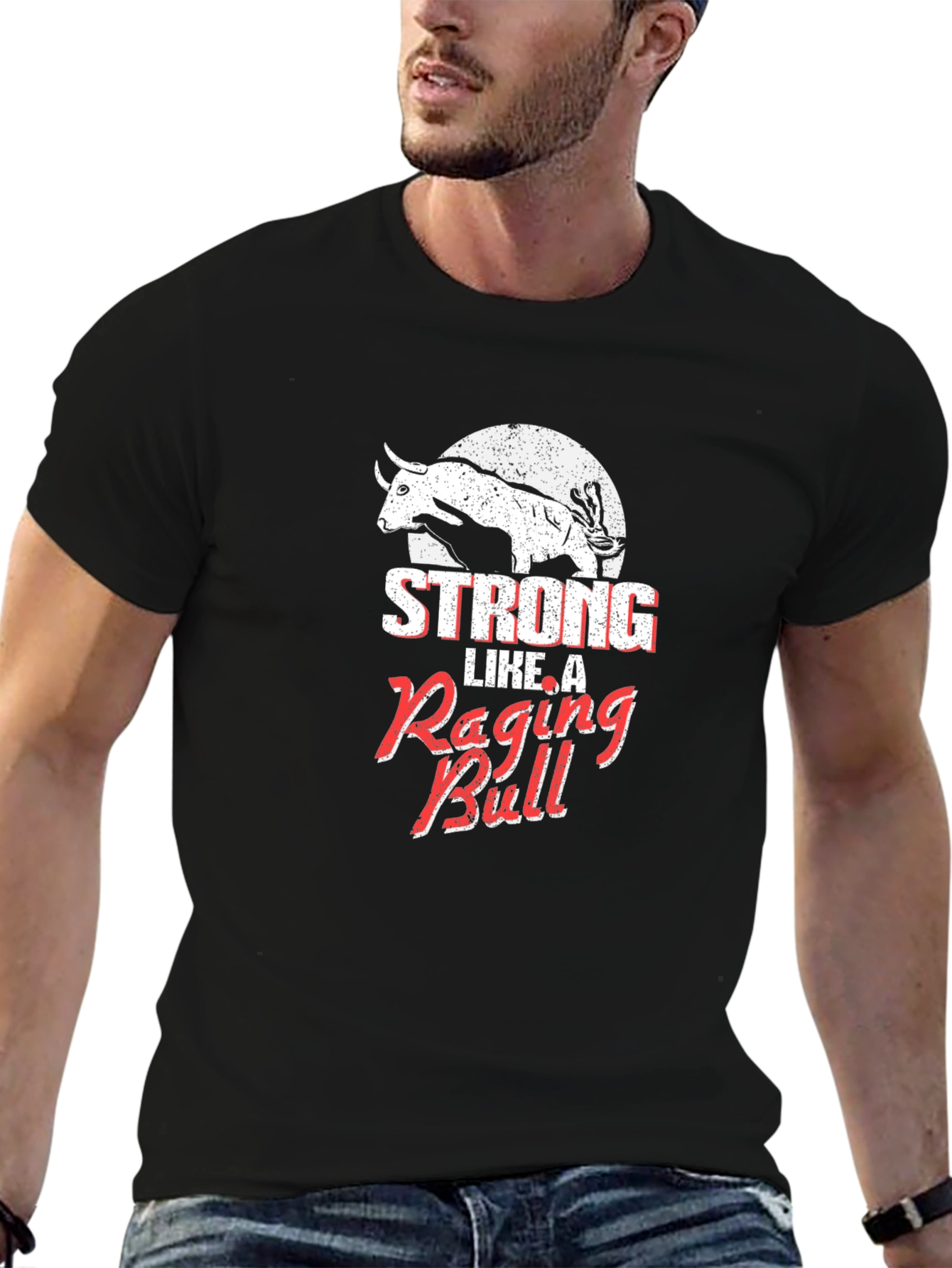 Strong Like A Raging Bull Graphic Tee