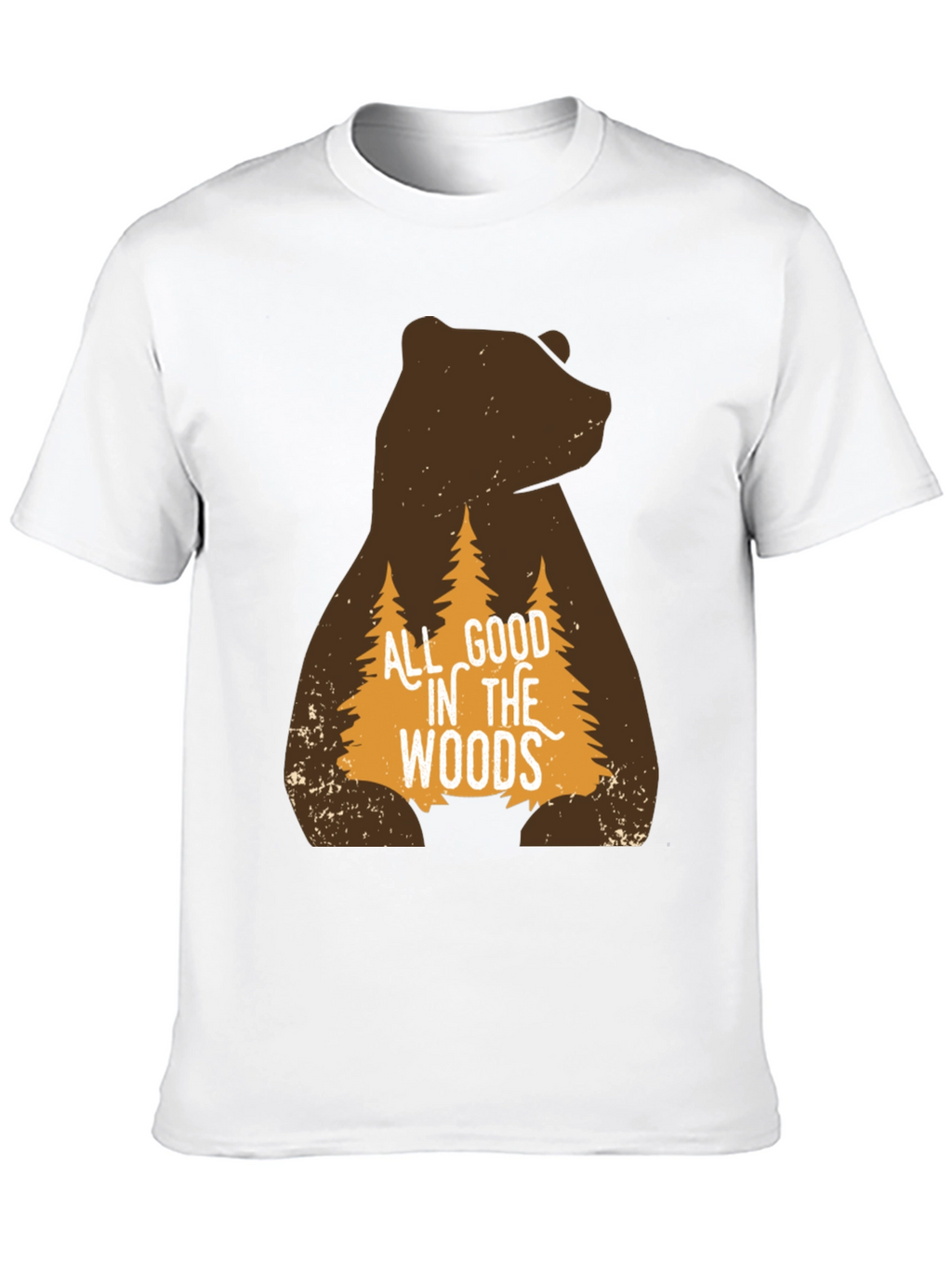 All Good in the Woods Bear Graphic T-Shirt