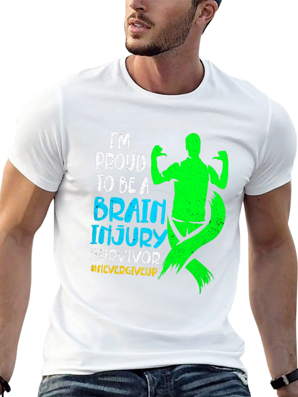 Brain Injury Survivor T-Shirt #NeverGiveUp