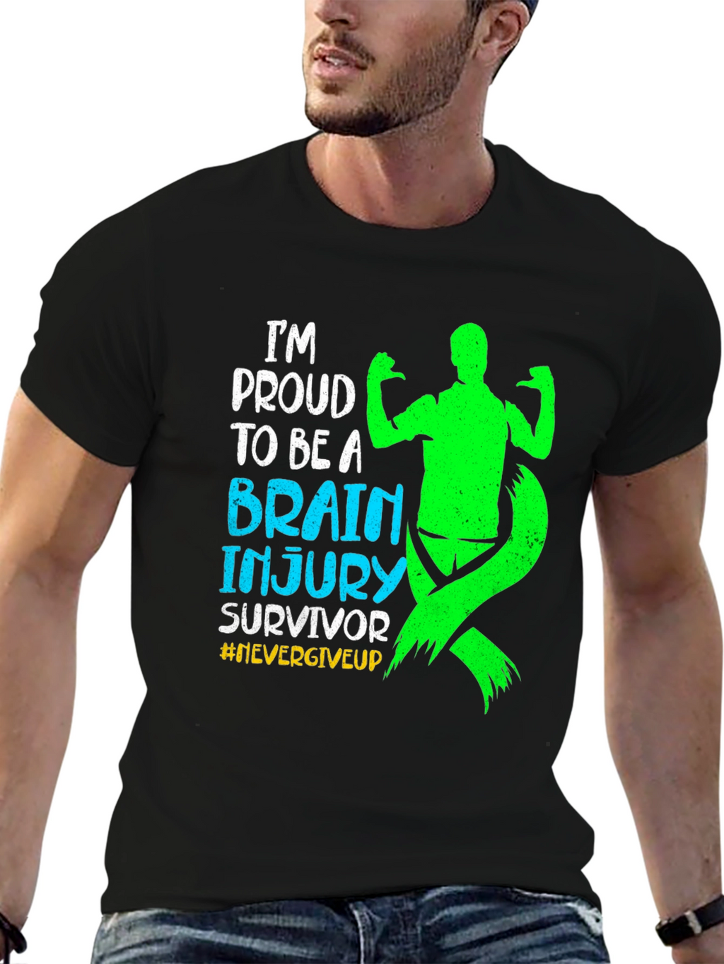Brain Injury Survivor T-Shirt #NeverGiveUp