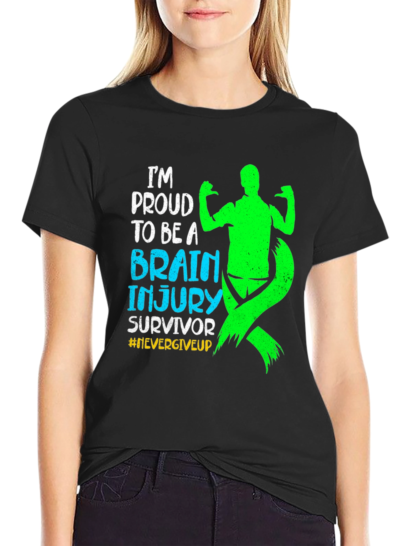 Brain Injury Survivor T-Shirt #NeverGiveUp