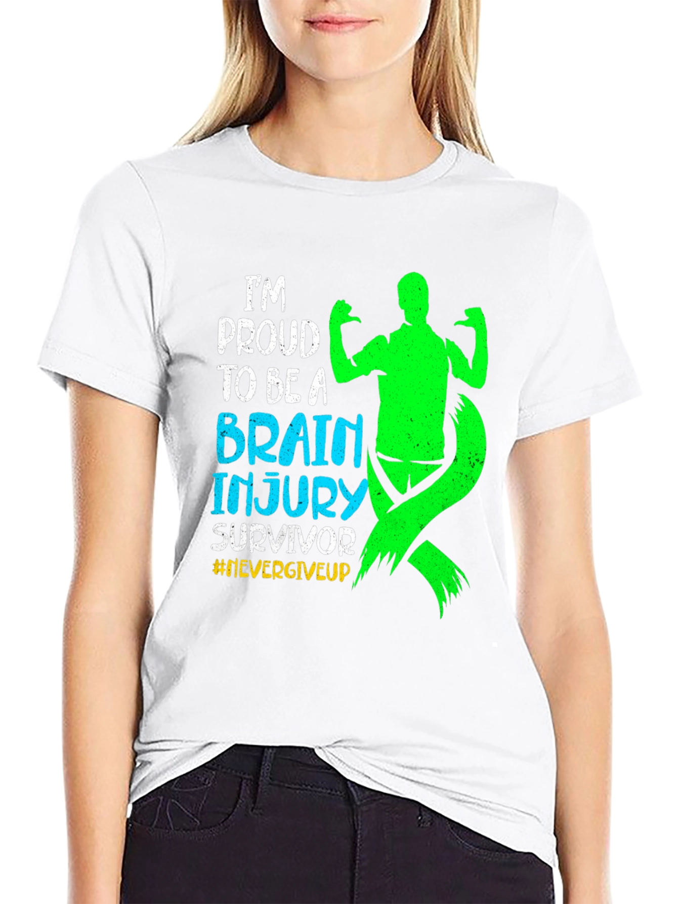 Brain Injury Survivor T-Shirt #NeverGiveUp