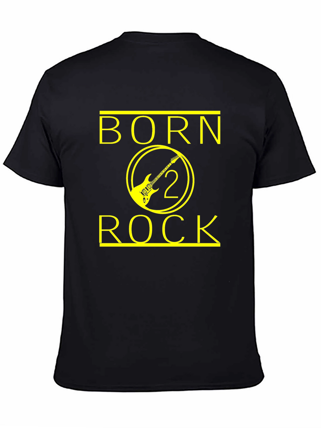 Born 2 Rock Black Graphic Tee