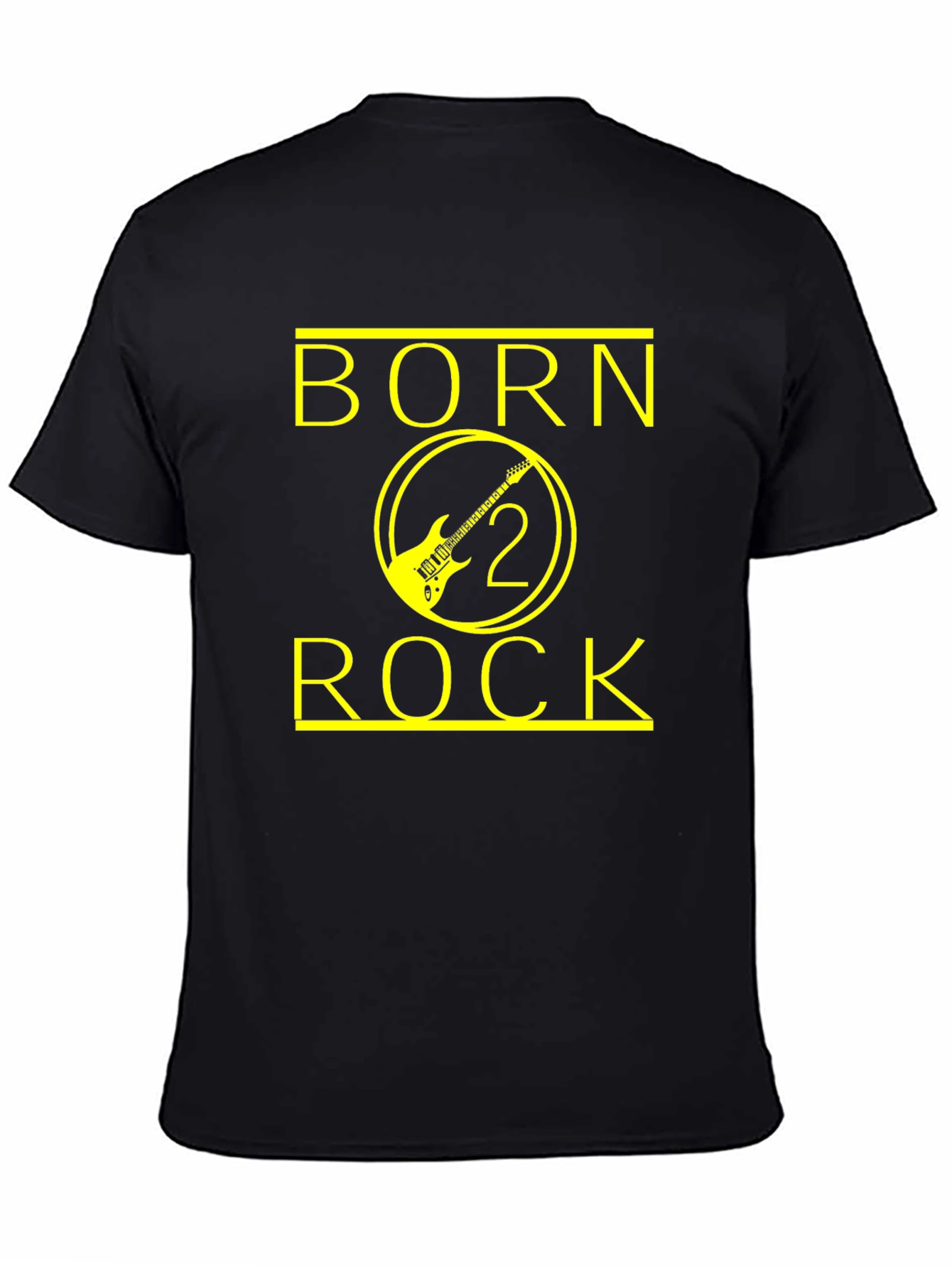 Born 2 Rock Black Graphic Tee