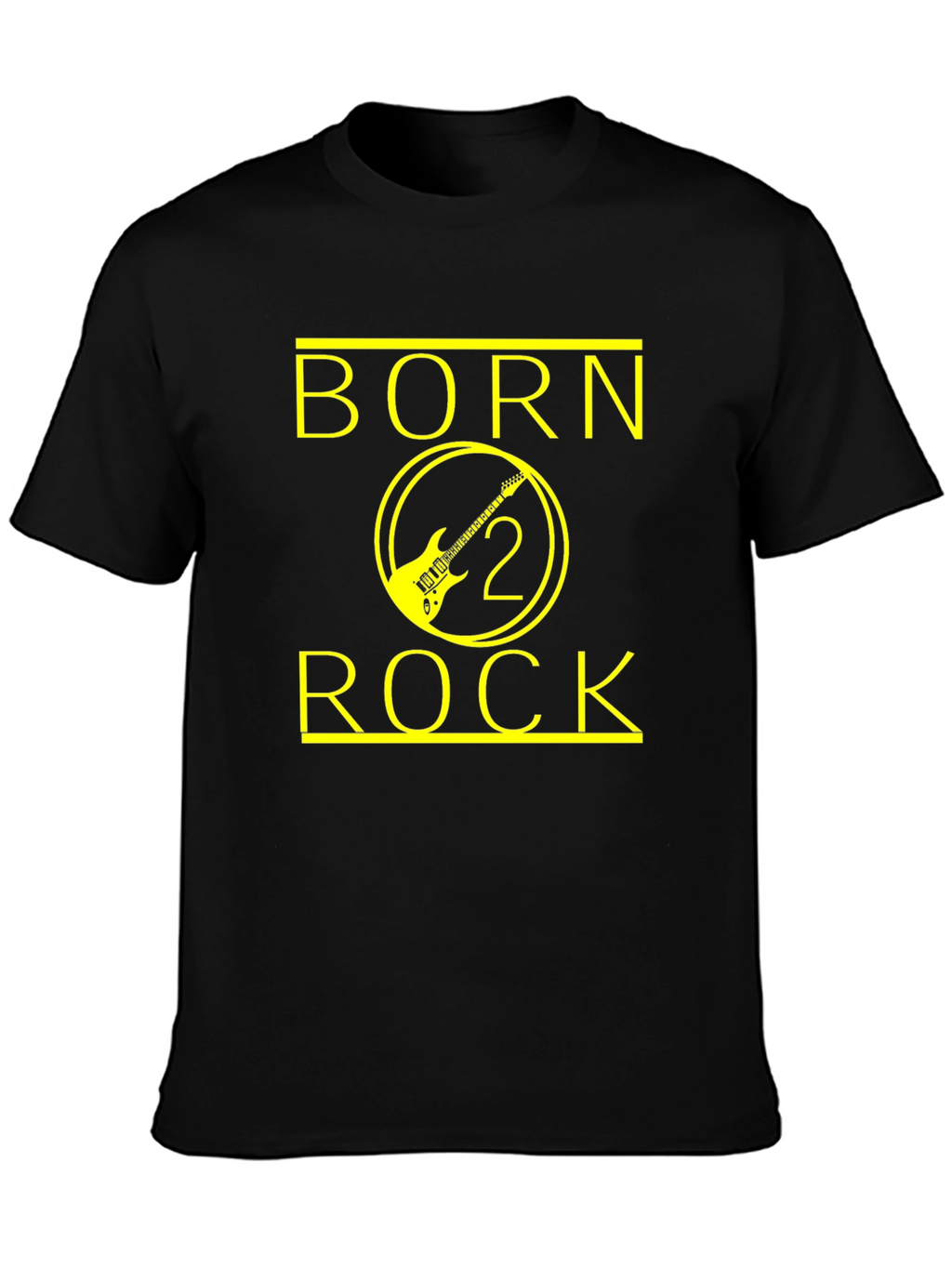Born 2 Rock Black Graphic Tee