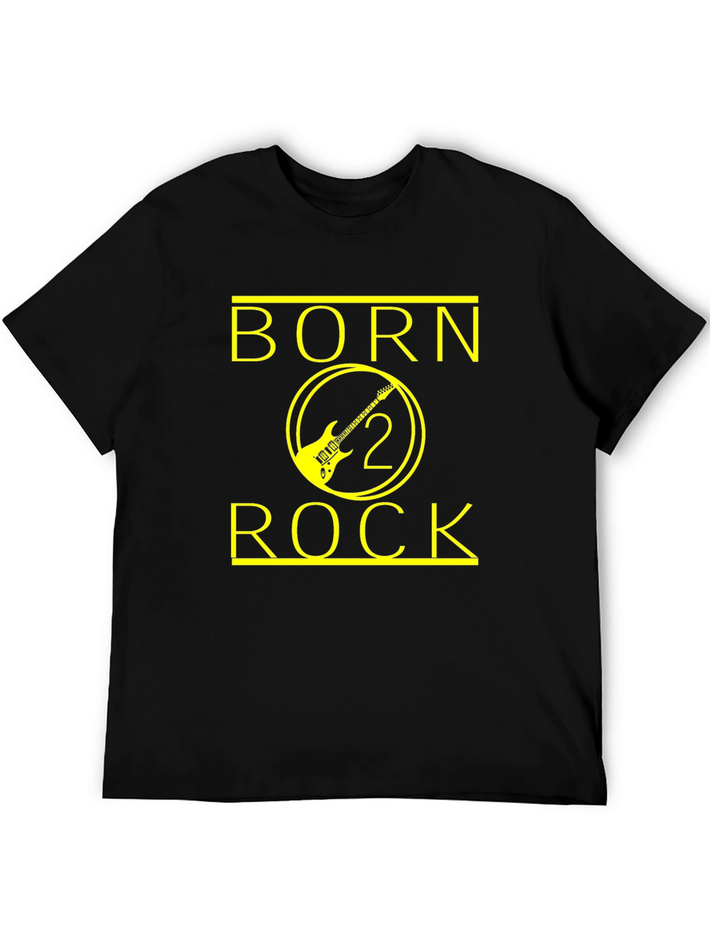 Born 2 Rock Black Graphic Tee