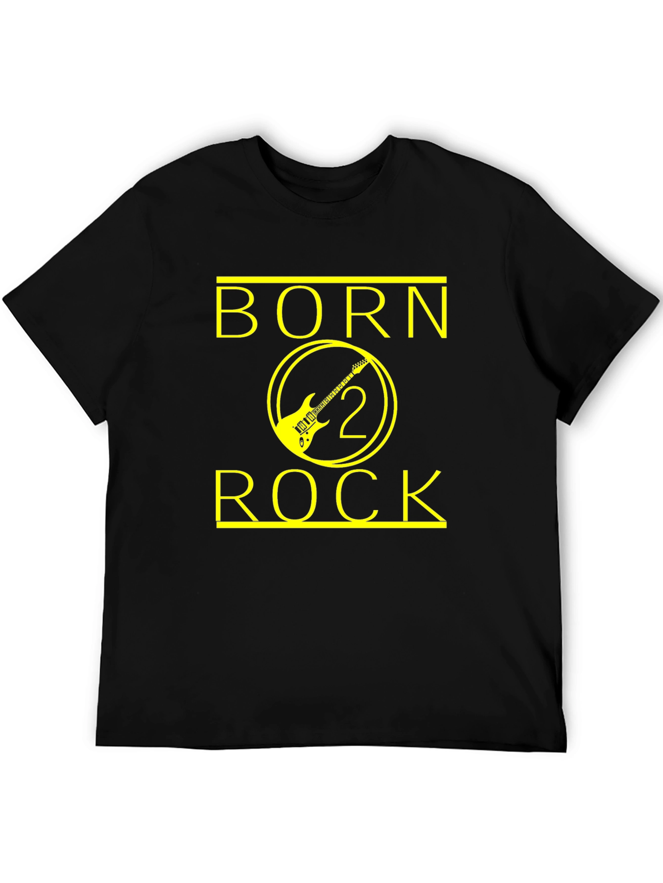 Born 2 Rock Black Graphic Tee