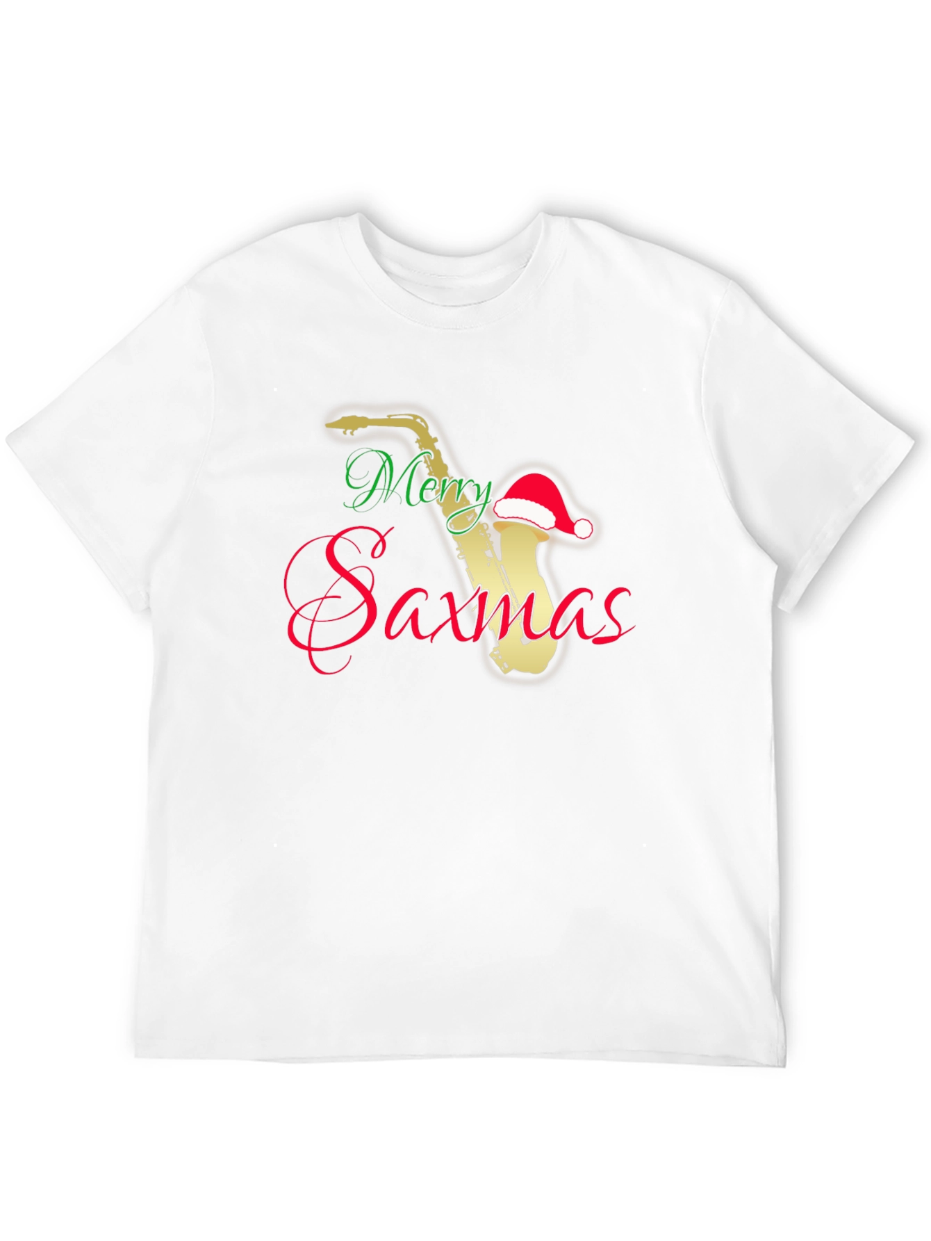 Merry Saxmas T-Shirt - Holiday Saxophone Music Tee