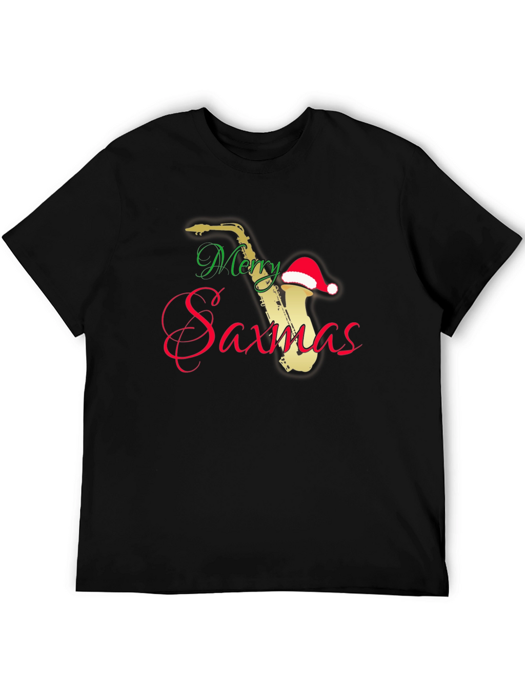 Merry Saxmas T-Shirt - Holiday Saxophone Music Tee