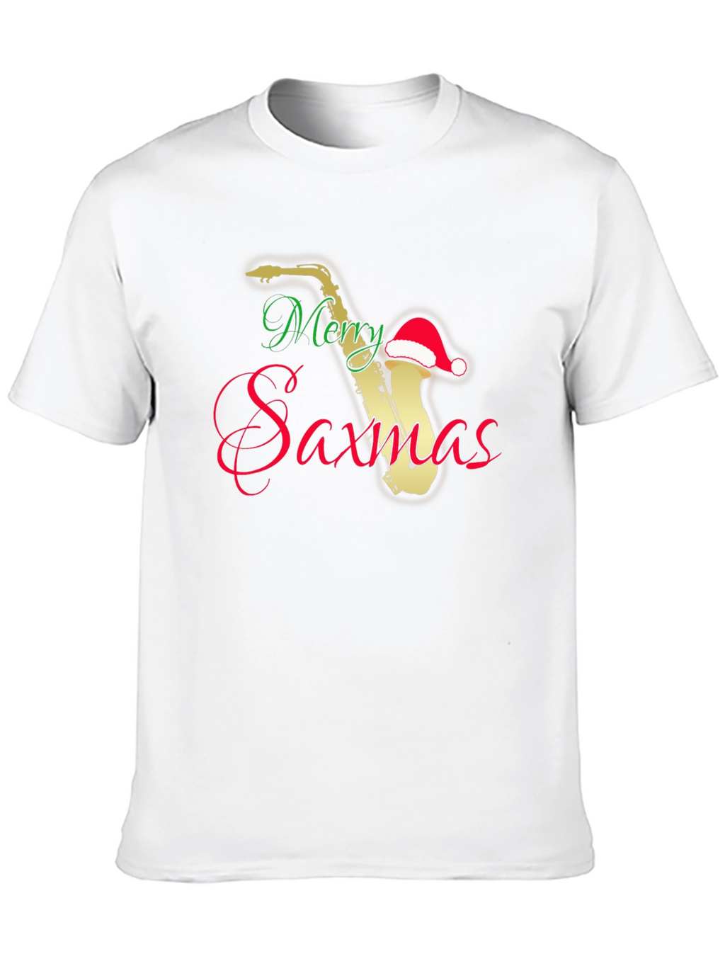 Merry Saxmas T-Shirt - Holiday Saxophone Music Tee