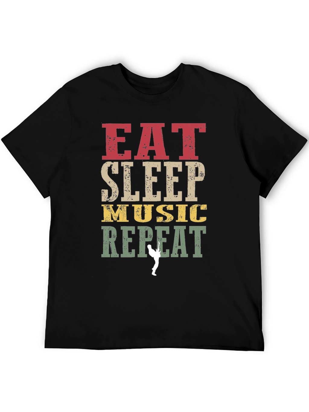 Eat Sleep Music Repeat Graphic Tee