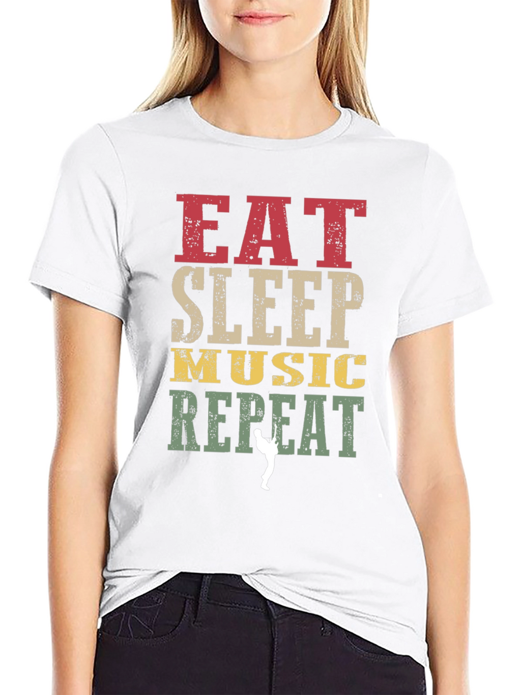 Eat Sleep Music Repeat Graphic Tee