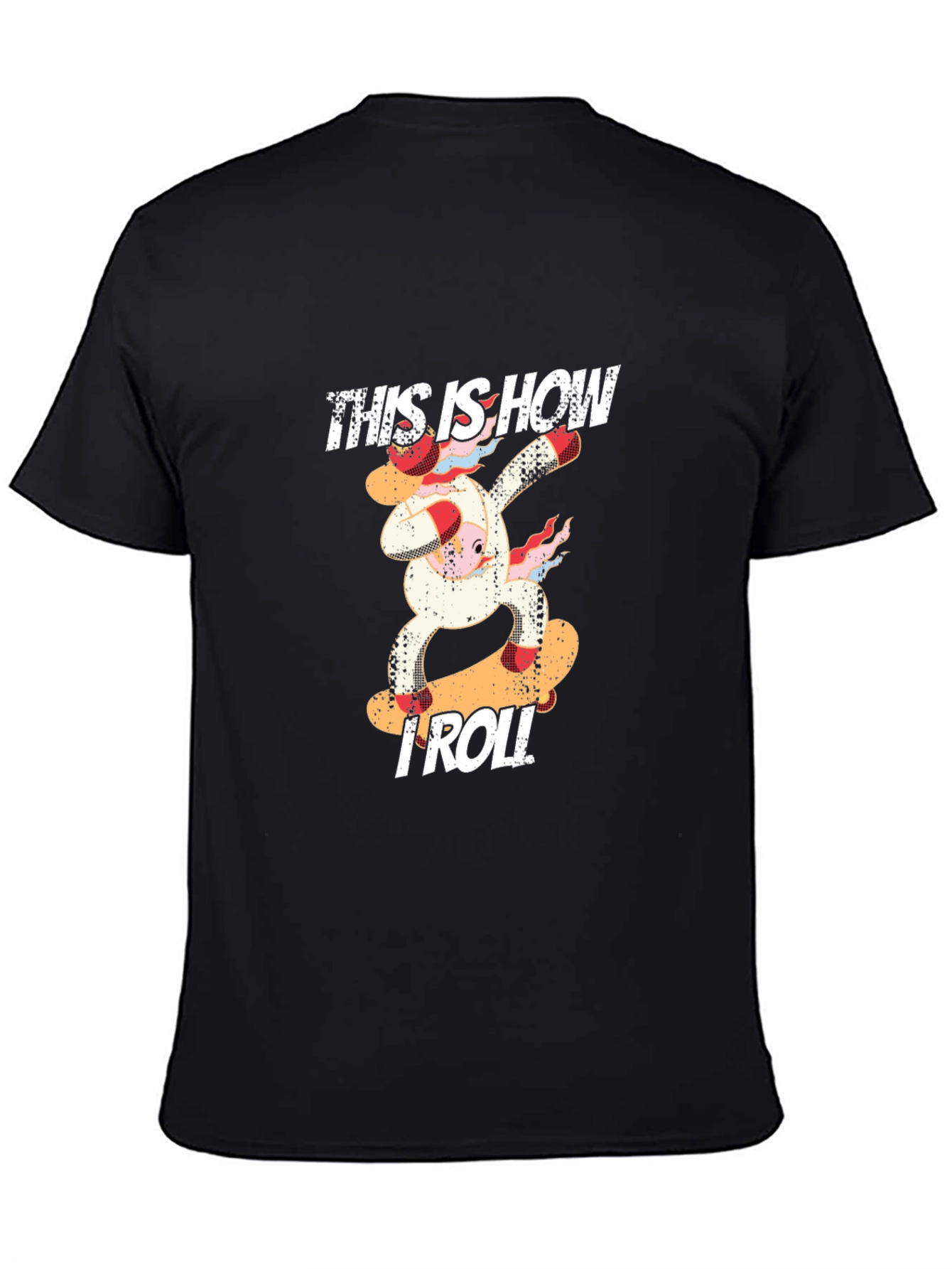 This is How I Roll Cow Skateboard Graphic T-Shirt