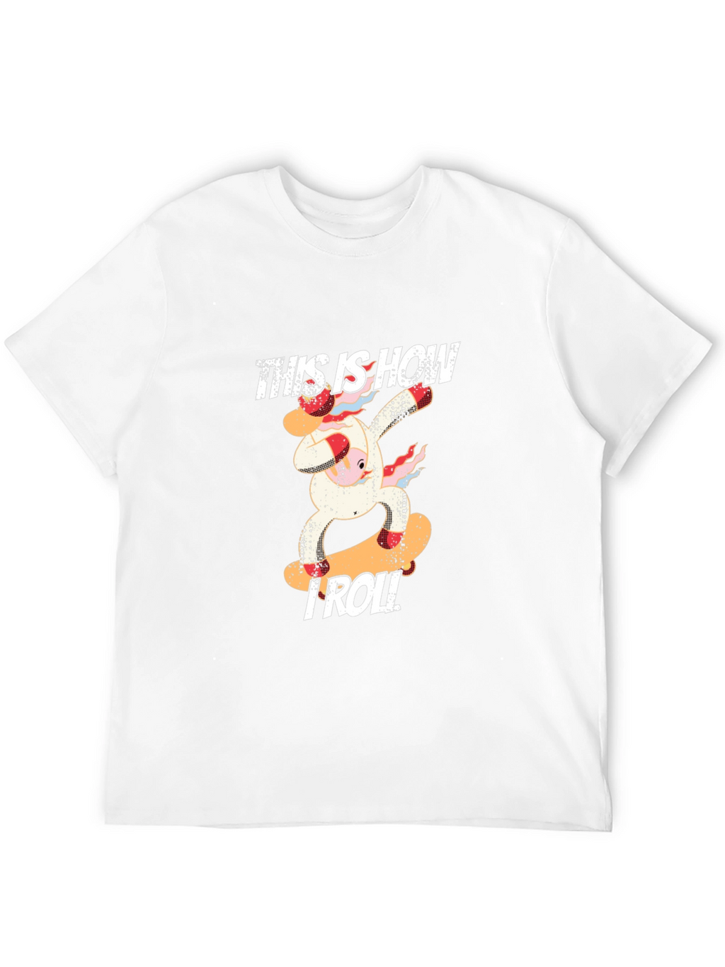 This is How I Roll Cow Skateboard Graphic T-Shirt