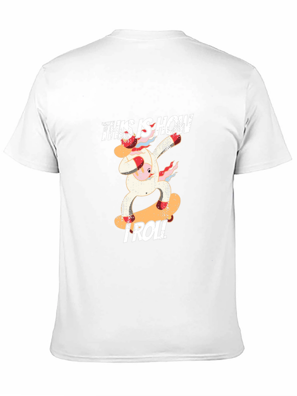 This is How I Roll Cow Skateboard Graphic T-Shirt
