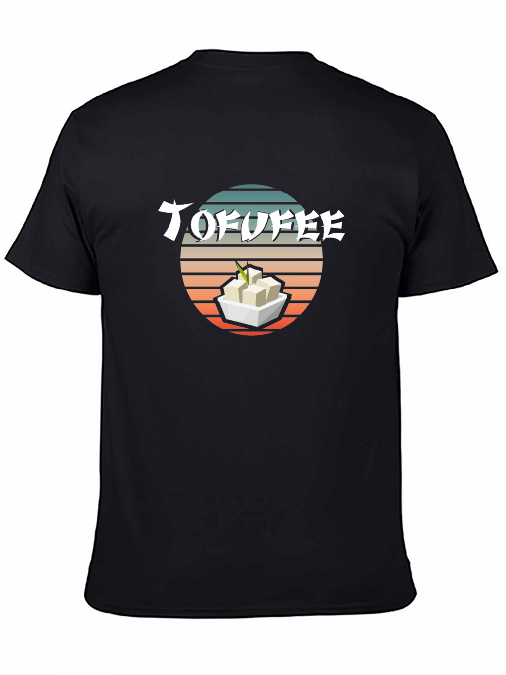 Tofu T-Shirt - Retro Sunset Design
