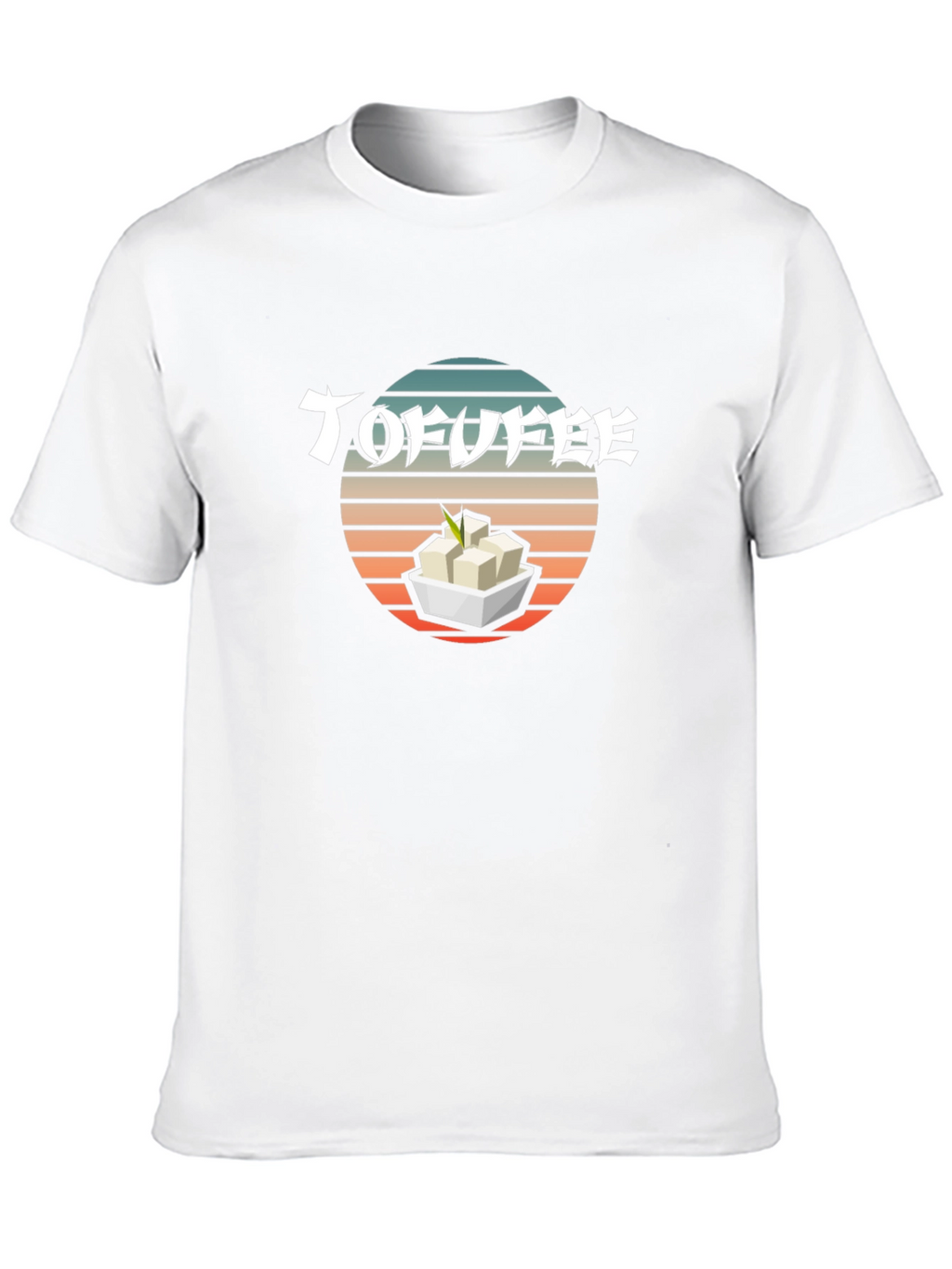 Tofu T-Shirt - Retro Sunset Design
