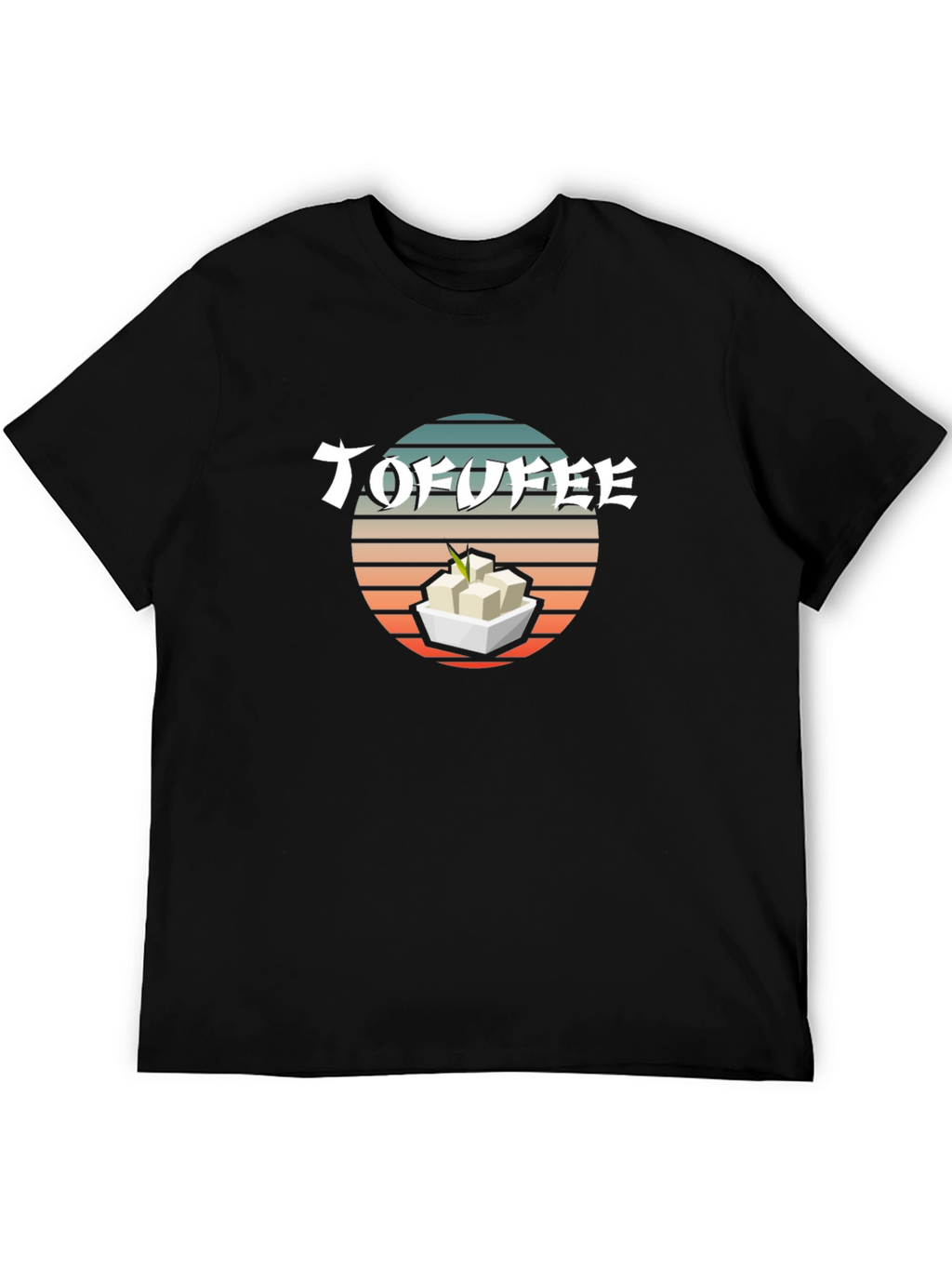 Tofu T-Shirt - Retro Sunset Design