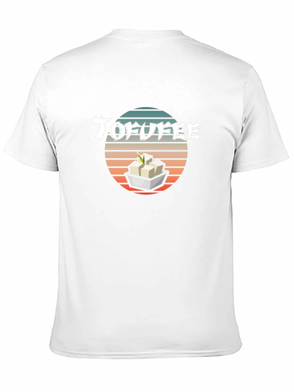 Tofu T-Shirt - Retro Sunset Design