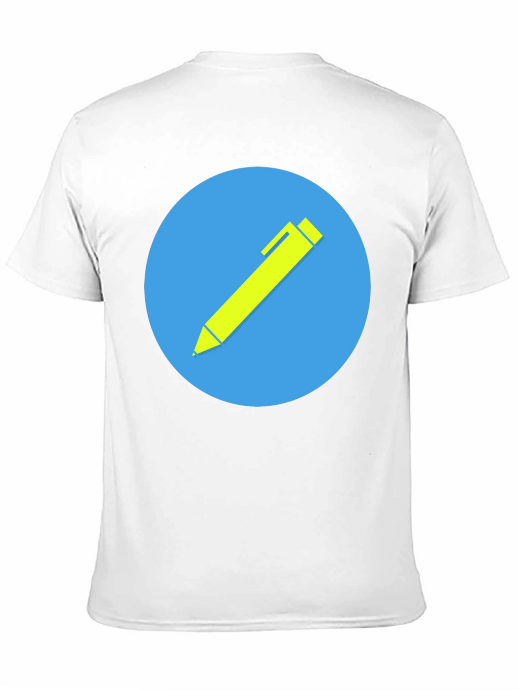 Stylish Black T-Shirt with Creative Pen Graphic