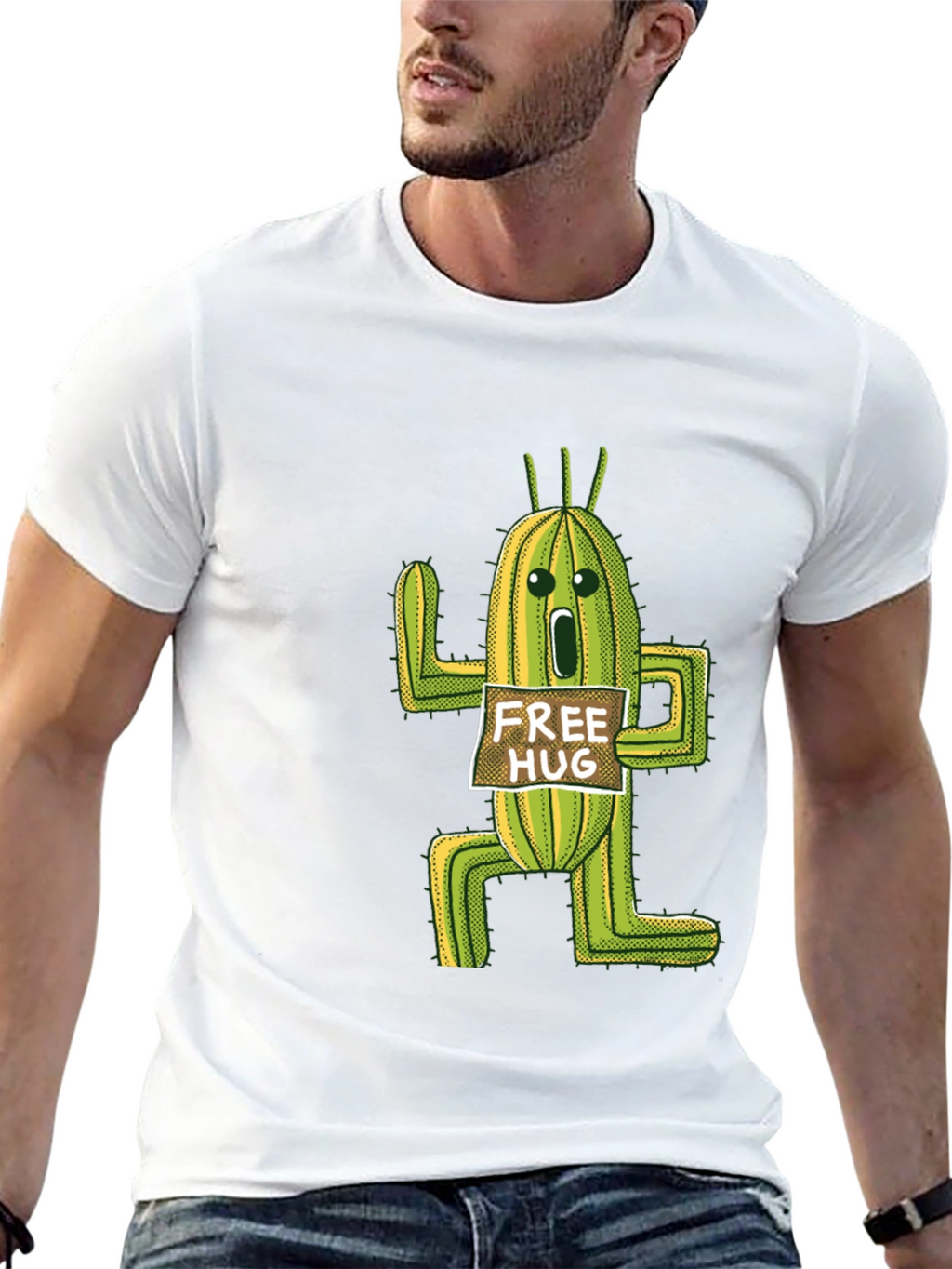 Cactus Free Hug T-Shirt - Funny Graphic Tee
