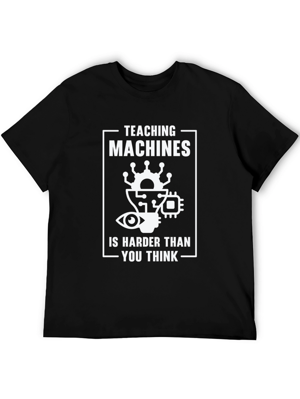Teaching Machines Funny Black T-Shirt