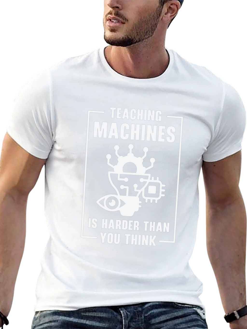 Teaching Machines Funny Black T-Shirt