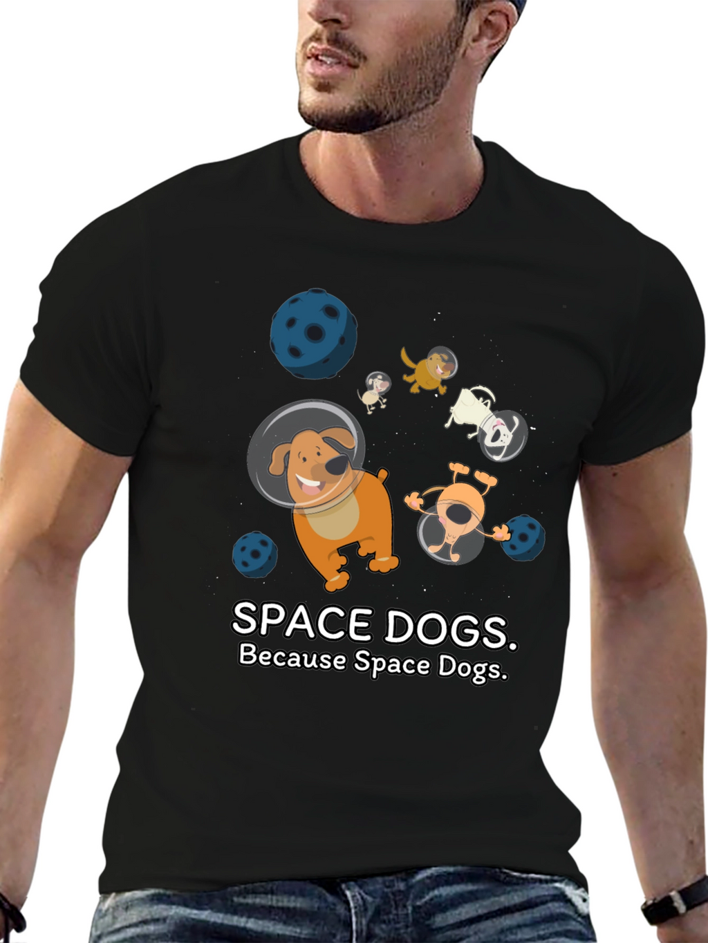 Space Dogs T-Shirt - Unique Graphic Tee
