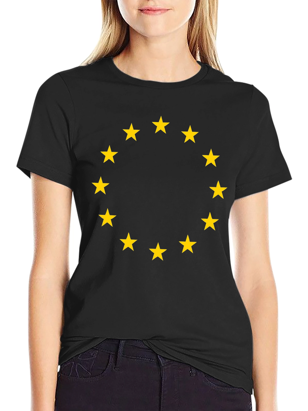 EU Stars Black T-Shirt
