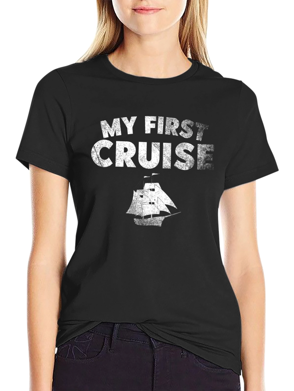 My First Cruise Black T-Shirt Vacation Souvenir