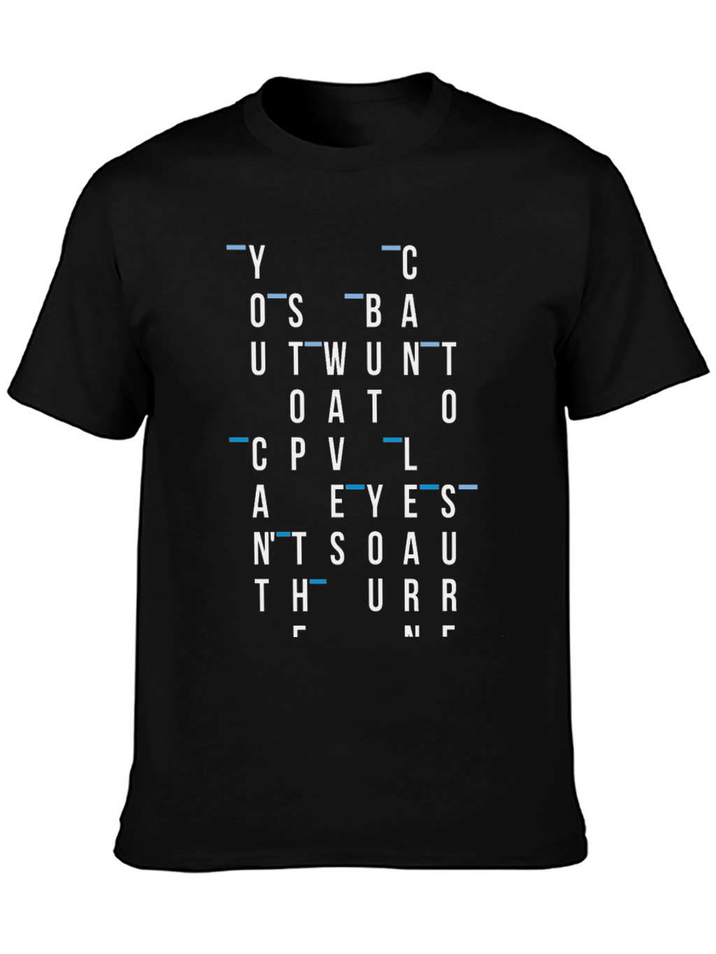 Abstract Word Typography Graphic Print T-Shirt