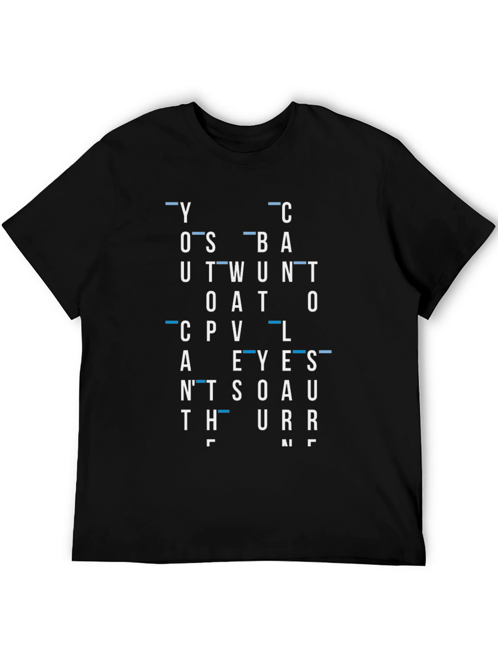 Abstract Word Typography Graphic Print T-Shirt