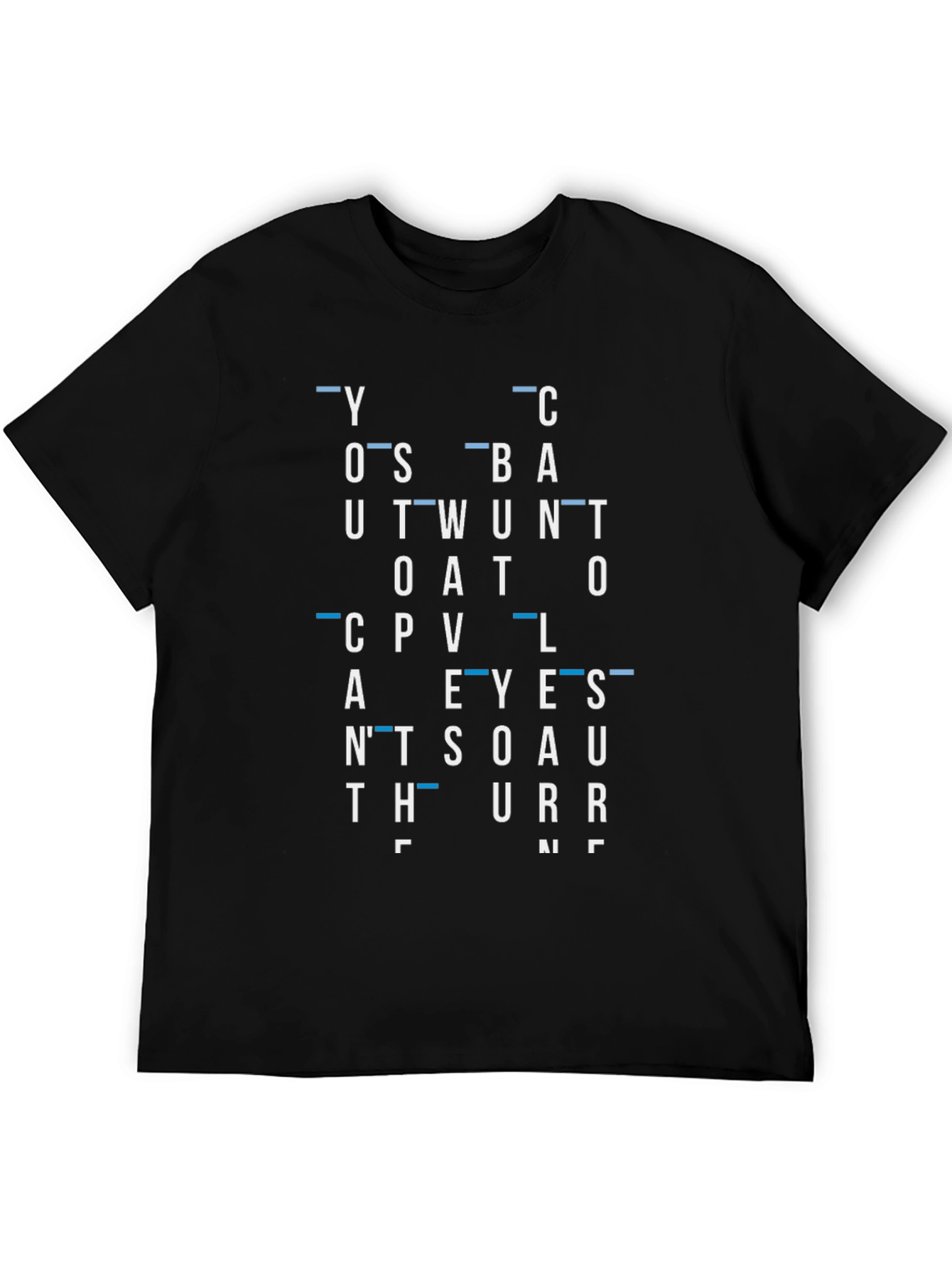 Abstract Word Typography Graphic Print T-Shirt