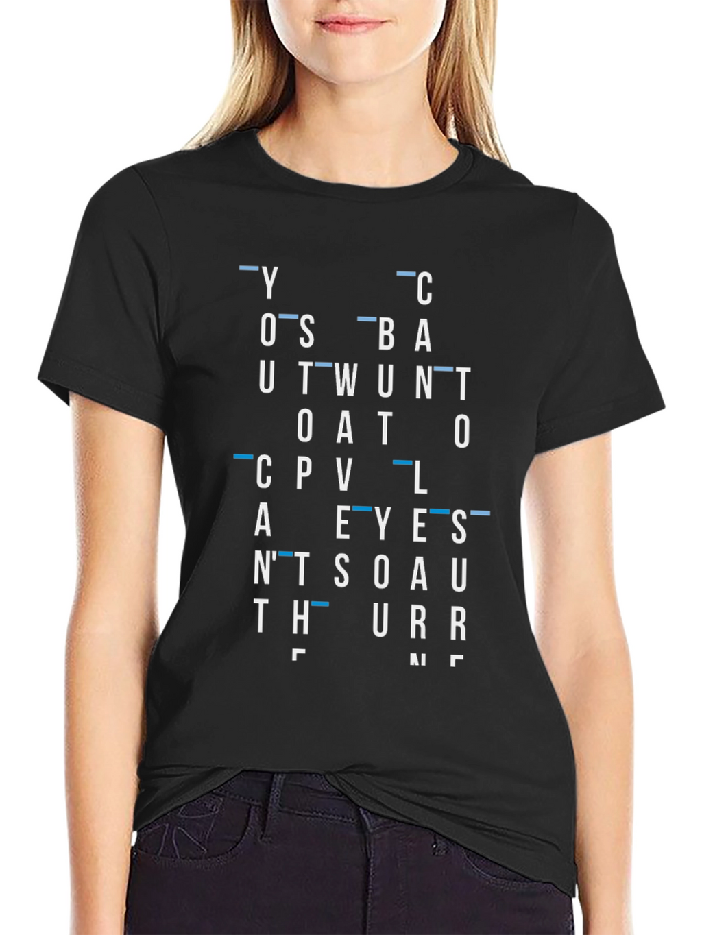 Abstract Word Typography Graphic Print T-Shirt