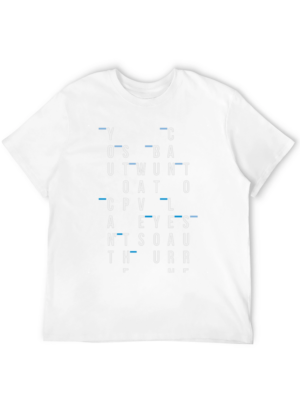 Abstract Word Typography Graphic Print T-Shirt