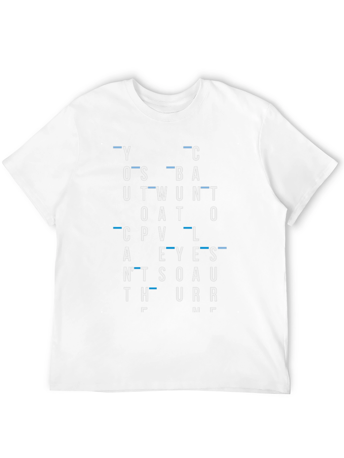 Abstract Word Typography Graphic Print T-Shirt