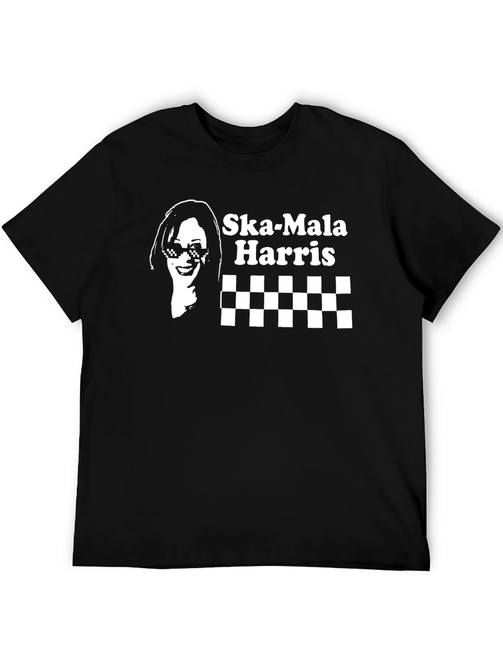 Ska-Mala Harris Graphic Tee - Black Cotton T-Shirt