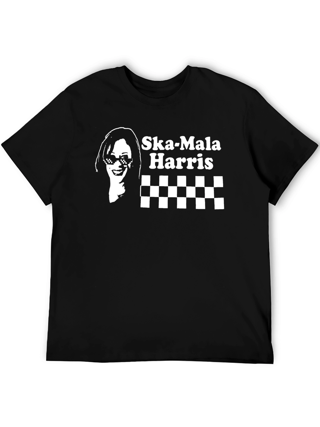 Ska-Mala Harris Graphic Tee - Black Cotton T-Shirt