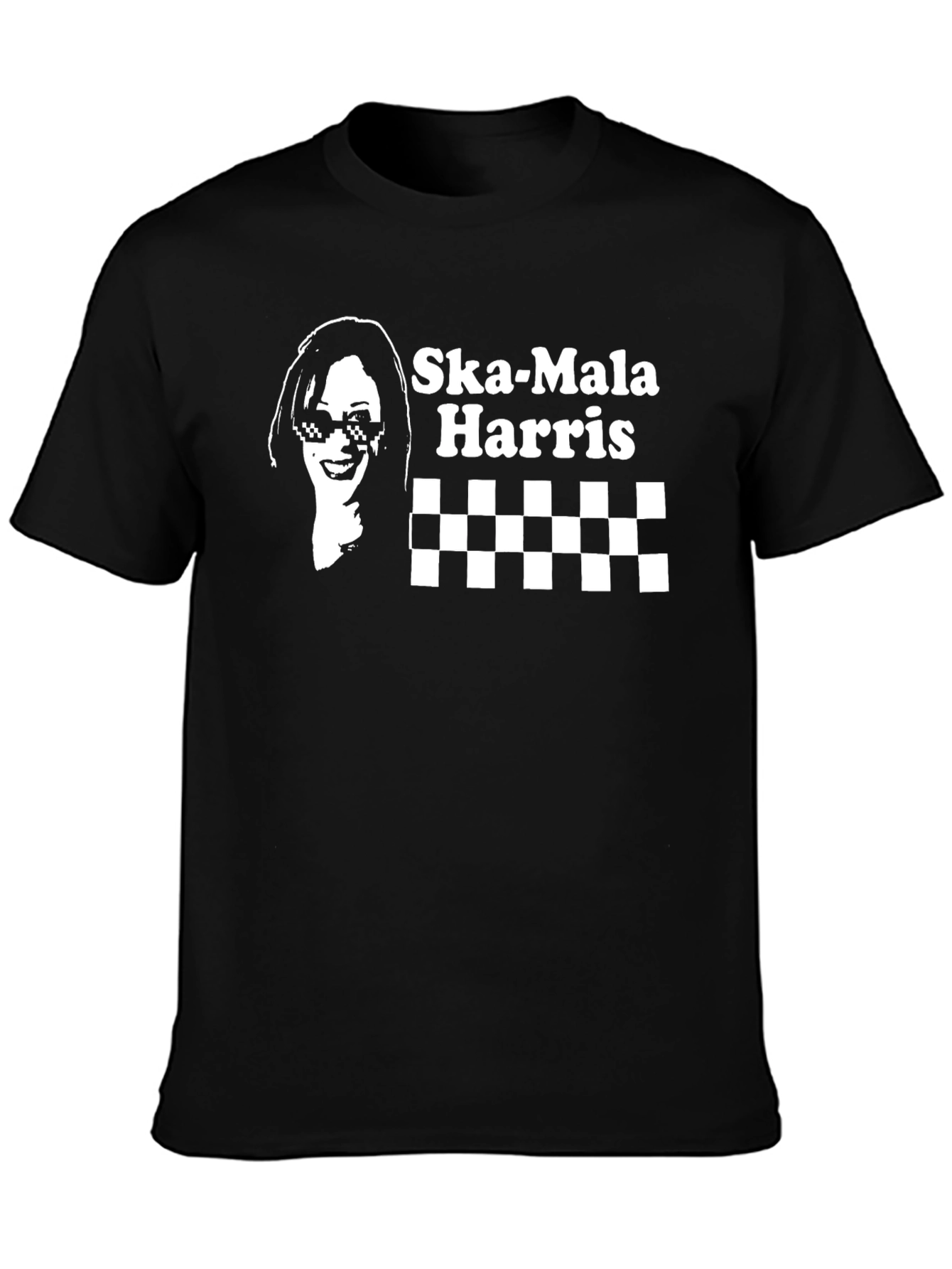 Ska-Mala Harris Graphic Tee - Black Cotton T-Shirt