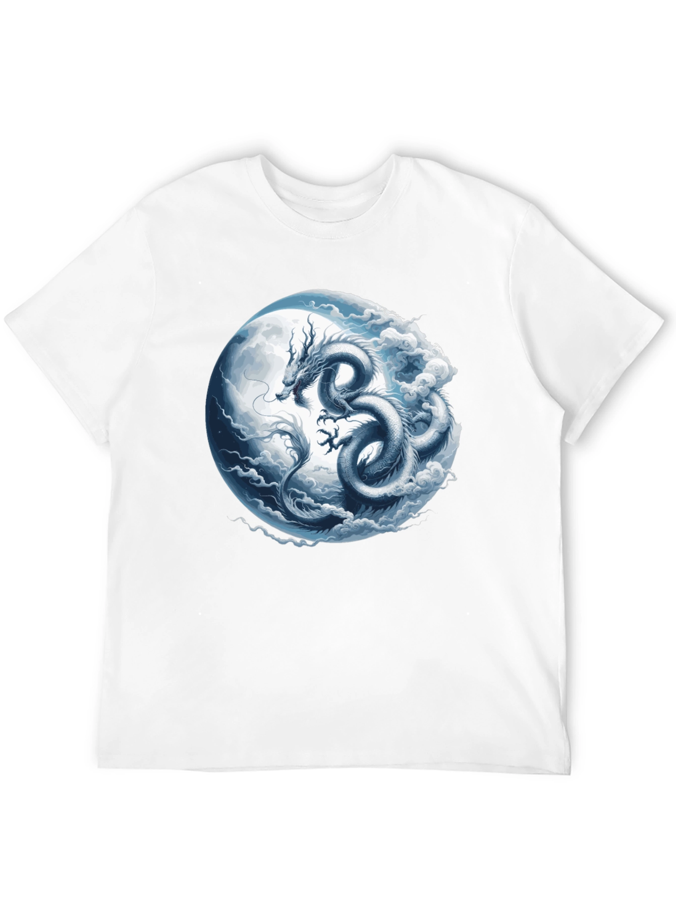 Dragon Moon Graphic T-Shirt - Mens Black Tee