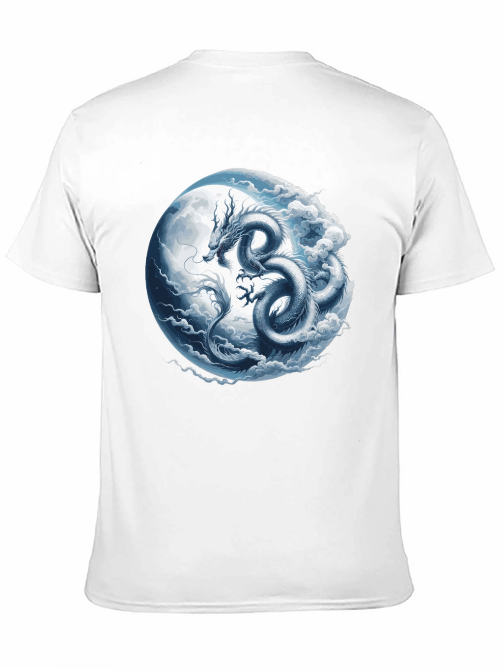 Dragon Moon Graphic T-Shirt - Mens Black Tee