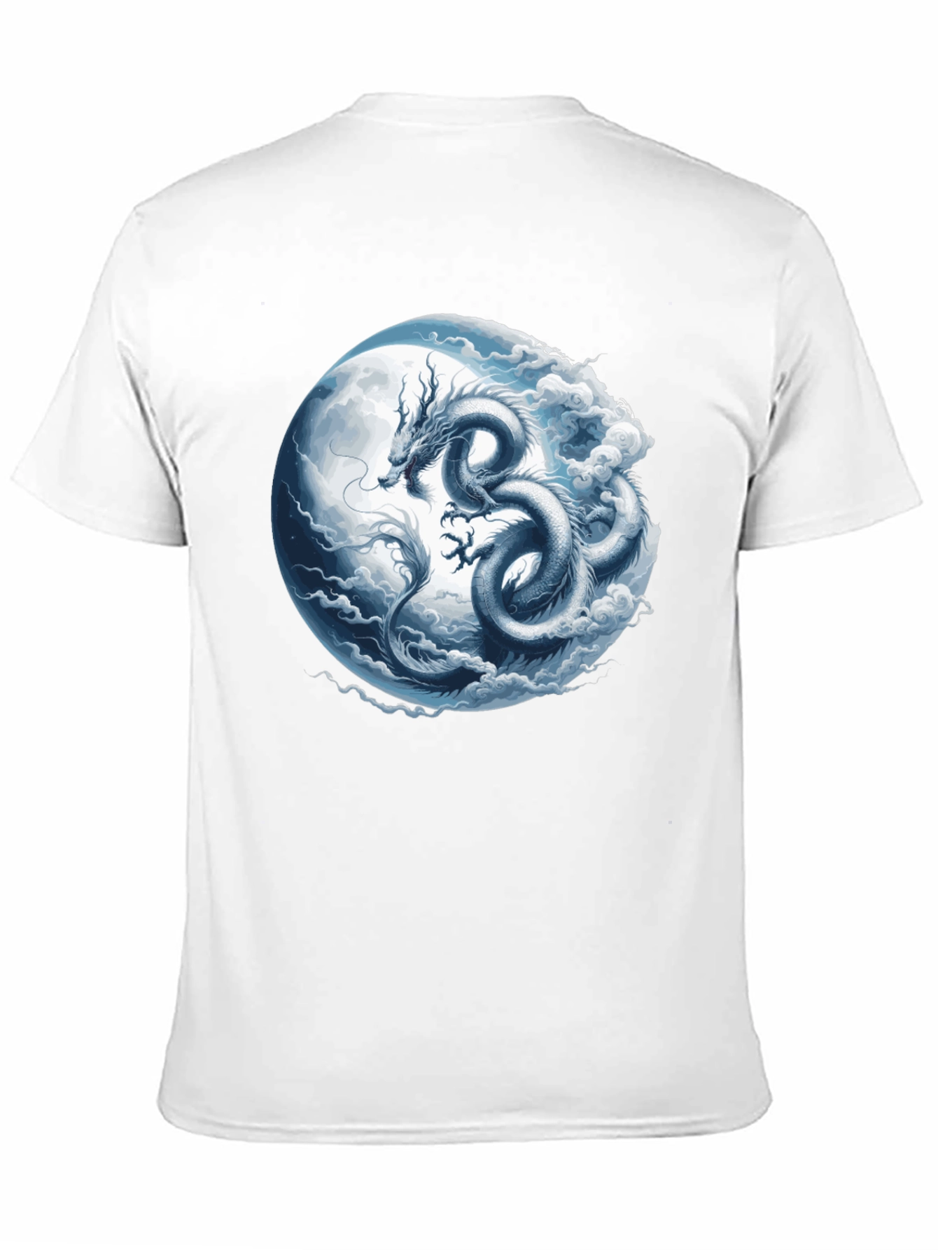 Dragon Moon Graphic T-Shirt - Mens Black Tee