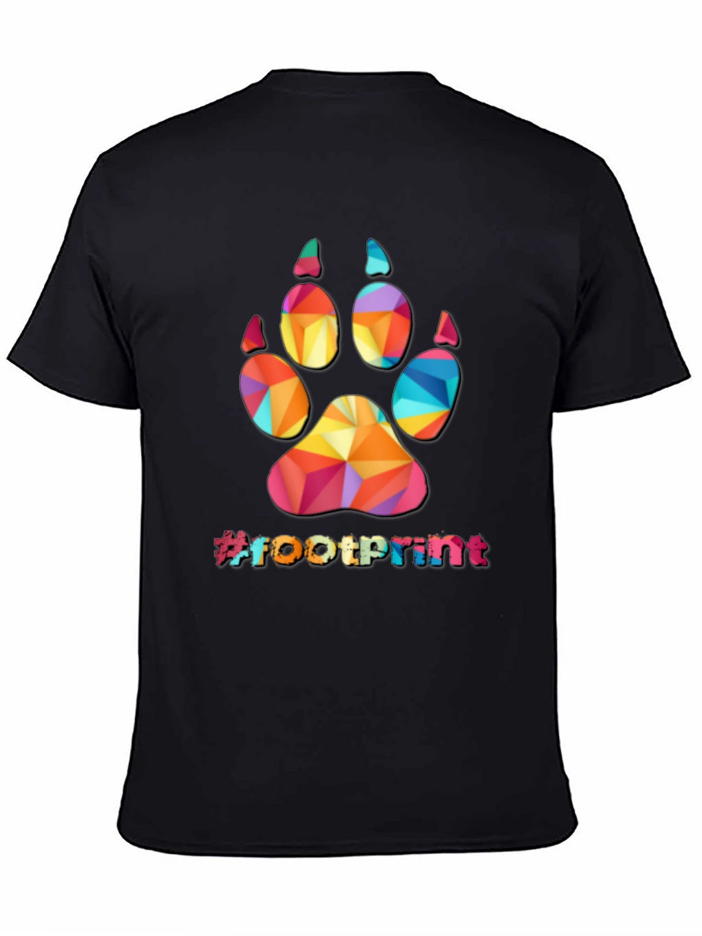 Geometric Paw Print T-Shirt