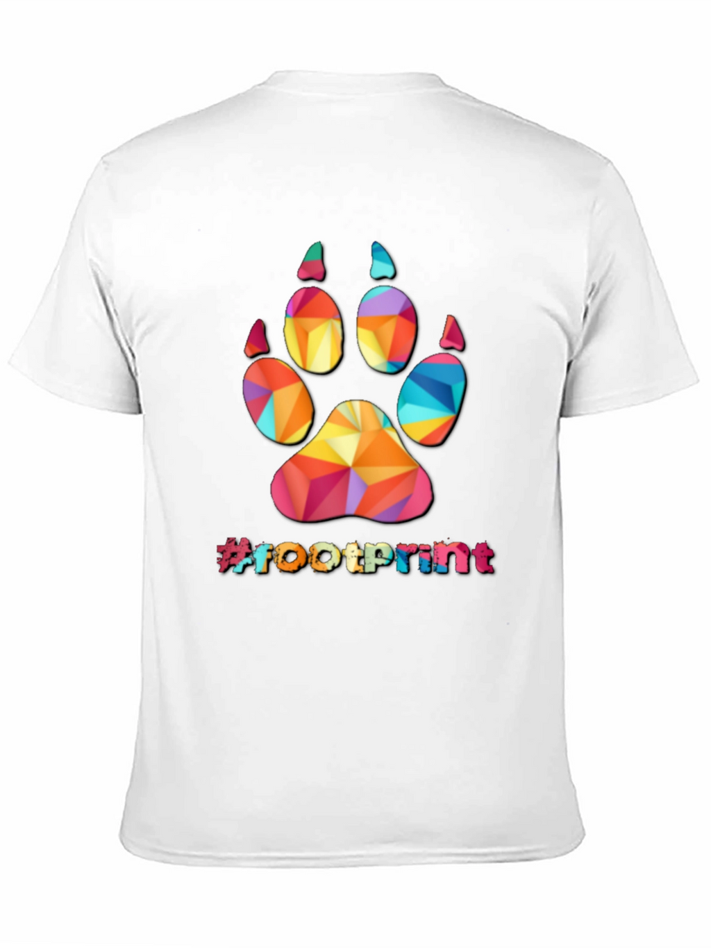 Geometric Paw Print T-Shirt