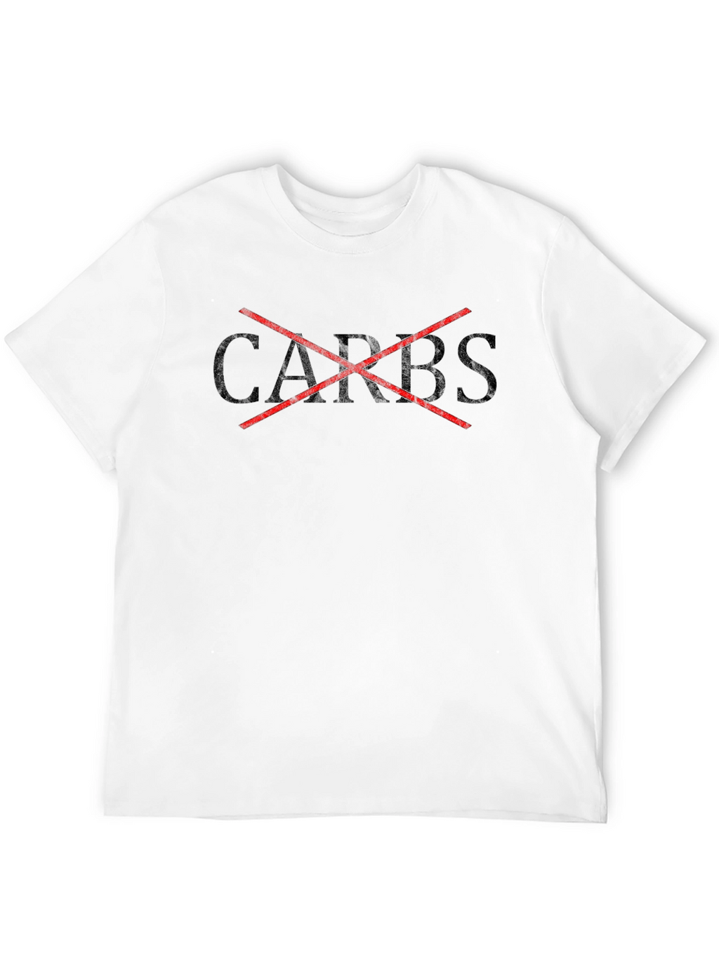 No Carbs Graphic Tee - Diet & Fitness Shirt