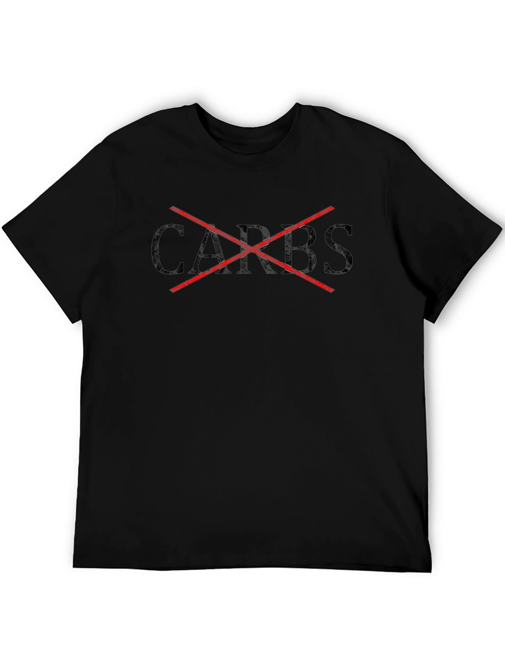No Carbs Graphic Tee - Diet & Fitness Shirt