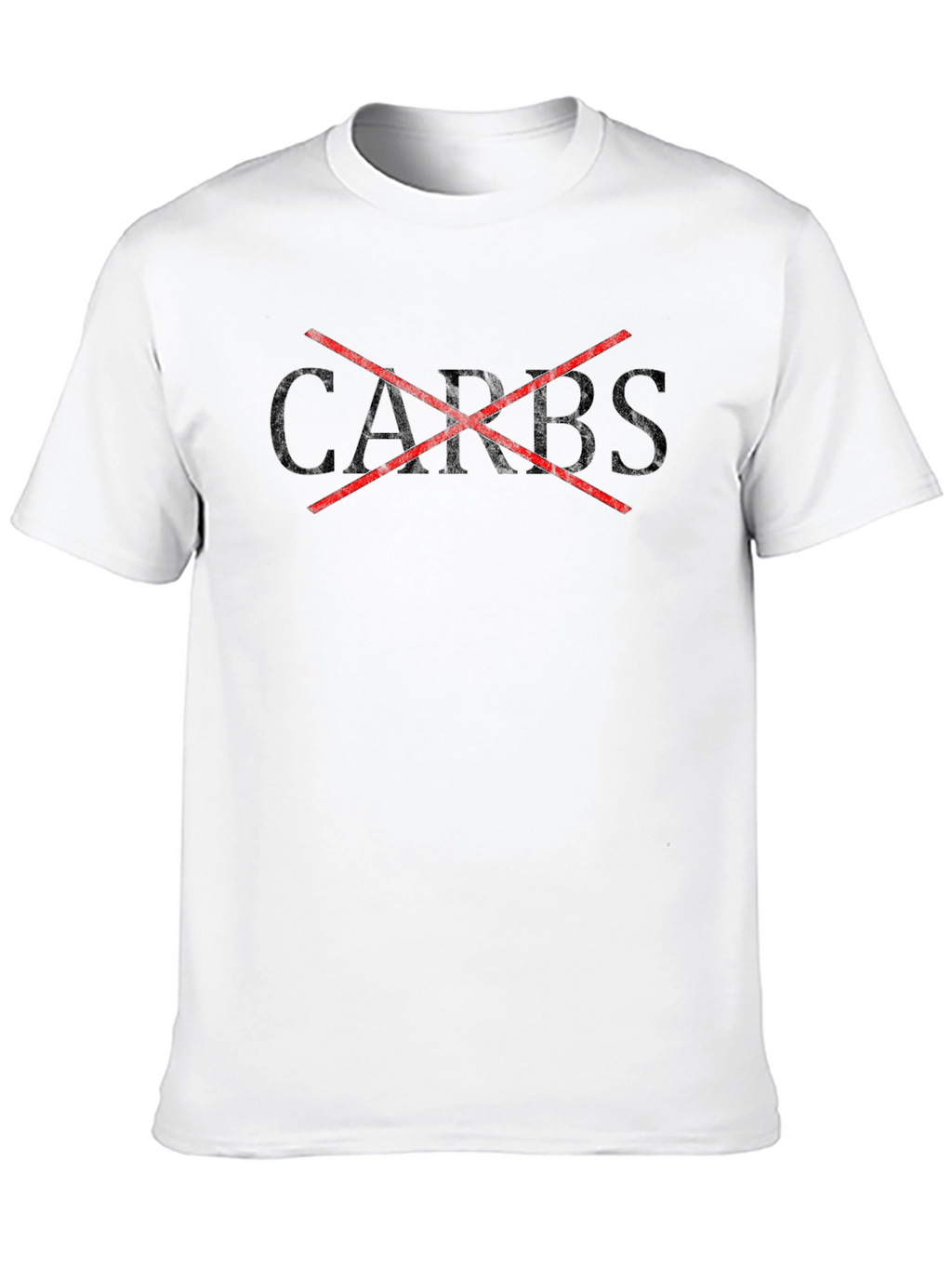 No Carbs Graphic Tee - Diet & Fitness Shirt
