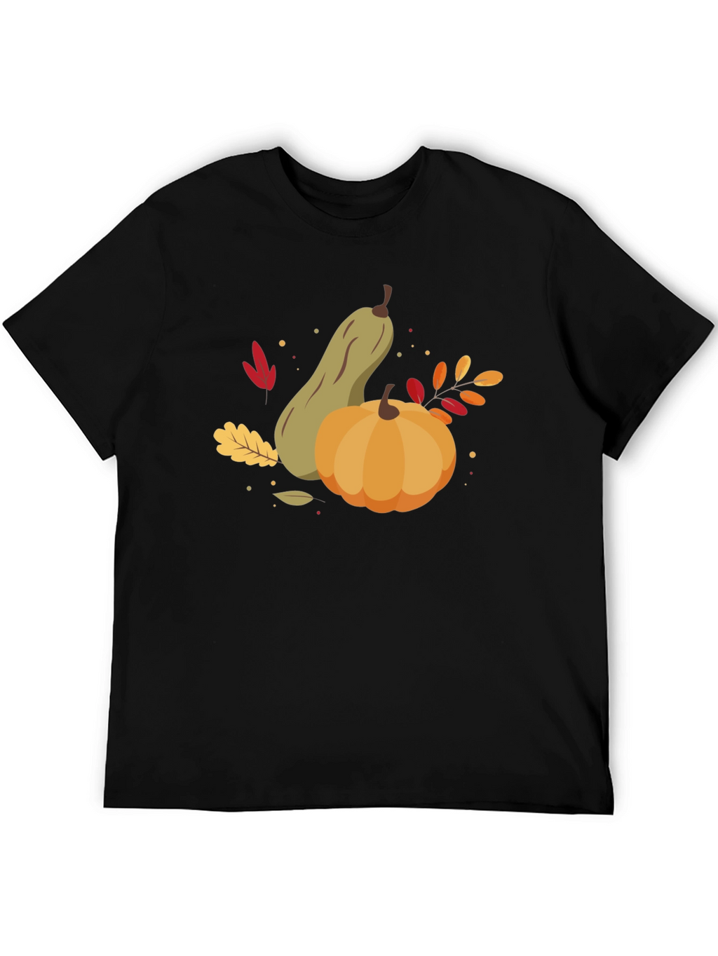 Autumn Harvest Graphic Tee - Pumpkin & Squash Design